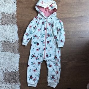 🌼Carter’s Floral Zip-up Jumpsuit